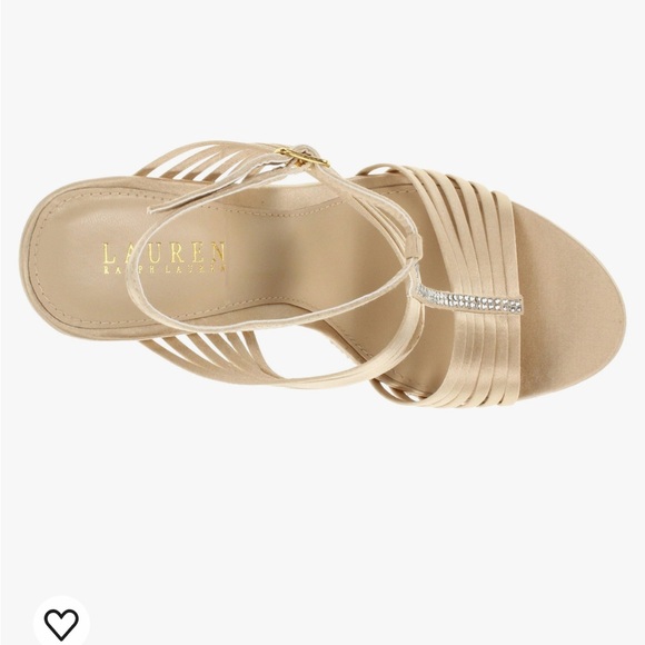 NIB! LAUREN RALPH LAUREN FIONA RHINESTONE PLATFORM SANDAL - Size 5 - Picture 10 of 11